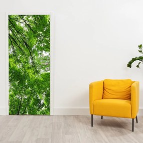 Fototapeta na drzwi - Widok na wierzchołki drzew (95x205cm)