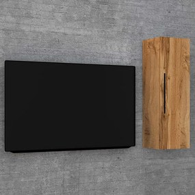 Drewniana półka ścienna Szafka ścienna Arila LS