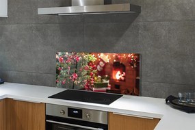 Panel szklany do Kuchni Bombki i Świąteczne Podarki