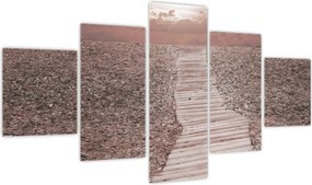 Obraz - Plaża żwirowa (125x70 cm)