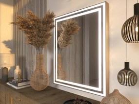 Lustro LED w ramie do łazienki M3