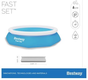 Basen dmuchany ø 244 cm głębokość 61 cm – Bestway