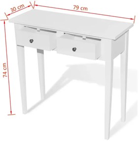 Biała Konsola Z 2 Szufladami F5-G65