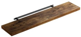 Półka ścienna FIGO+ z konsolą, 110cm, ciemny dąb Casaria