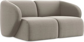 Modułowa sofa 2-osobowa - z tkaniny welwetowej - kreci - LANI