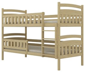 Łóżko piętrowe JULITA 160x80 sosna lakierowana drewniane z szufladami KOCOT KIDS