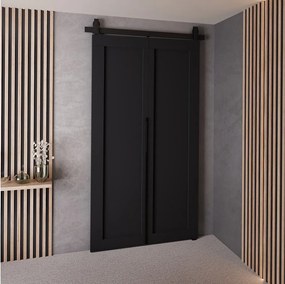 Drzwi Przesuwne QUDIO M1 Czarny 90
