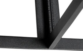 Nowoczesna lampa sufitowa czarna 2-światłowa - Cela