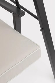 Antracytowo-beżowa metalowa huśtawka ogrodowa Taurus – Bizzotto