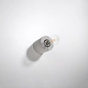 Kinkiety industrialny Nalvado, beton - 1 źródło światła 4000K - L.10 x H.10 cm - szary