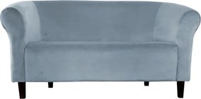 Sofa Milo tkanina Welur : Kolor nogi - Venge, Kolor tkaniny - VELVET - BL06, Typ tkaniny - Velvet, Wysokość nogi - 15 cm