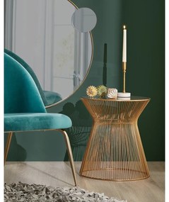 Okrągły stolik ze szklanym blatem ø 40 cm Jolene – Kave Home