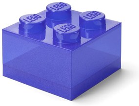 Fioletowy plastikowy pojemnik dziecięcy 25x25x18 cm – LEGO®