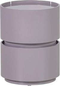 Jasnoszara szafka nocna z połyskiem Lunex – WOOOD