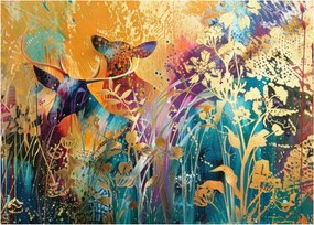 Obraz na szkle - Abstrakcyjny obraz natury (70x50 cm)