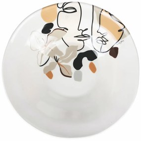 Ceramiczna misa sałatkowa VDE Tivoli 1996 Face to Grey, ø 39 cm