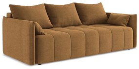 Rozkładana/ze schowkiem sofa w kolorze terakoty 225 cm Moku – Makamii