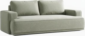 Sofa z Funkcją Spania CAMELIA Szara Boucle Japandi