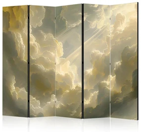 Parawan jednostronny Pejzaże 225x172 cm 5-częściowy żółty ARTGEIST B