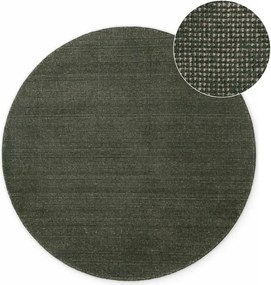 Ciemnozielony wełniany okrągły dywan tkany ręcznie ø 160 cm Greenwich – Ted Baker