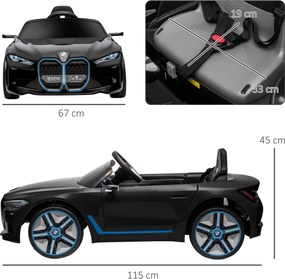 HOMCOM Dziecięcy Samochód Elektryczny z Pilotem i MP3 Biały Pojazd dla Maluchów 115x67x45cm | Aosom PL