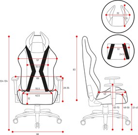 Fotel Diablo biały X-Horn 2.0 Normal Size