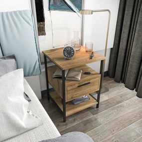 Stolik nocny Alba Black