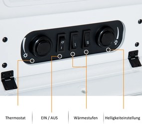 HOMCOM kominek elektryczny piec kominkowy efekt płomienia