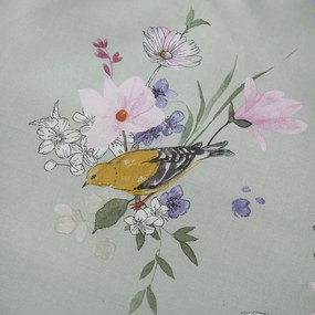 Jasnozielona pościel dwuosobowa 200x200 cm Songbird – Catherine Lansfield