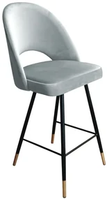 Hoker niski ISKAR VELVET GOLD jasno szary ATOS