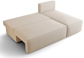 Jasnoszary narożnik z funkcją spania A9-F34