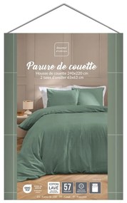 Zielona pościel dwuosobowa 240x220 cm Linella – douceur d'intérieur