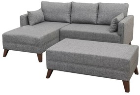 Sofa narożna Bella Narożnik Lewy 2 Szary