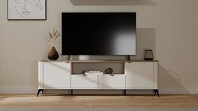 Szafka RTV na nóżkach kaszmir + dąb castello T0-Z01