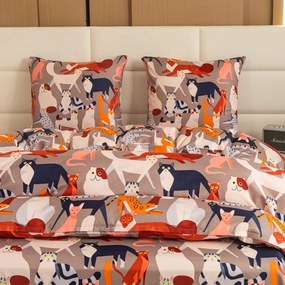 PrzytulneMieszkanie.pl PrzytulneMieszkanie.pl Pościel z mikrofibry CATMOSPHERE kolorowa Rozmiar pościeli: 70 x 90 cm | 140 x 200 cm