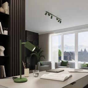 Listwa oświetleniowa 6-punktowa KARBON 6L zielona oliwkowa ryflowana SOLLUX  LIGHTING