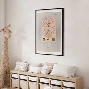 Plakat Tajemnicze drzewko 60x90 cm z ramą czarną z marginesem ARTGEIST B