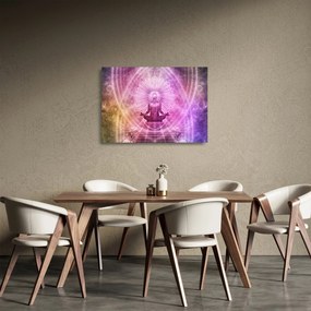 Obraz na szkle - aura medytacji (70x50 cm)