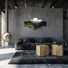 Obraz - Dolina pod górami (125x70 cm)