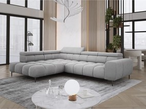 Narożnik PLAZA L Lewostronny z elektryczną regulacją siedziska w tkaninie APHRODITE 19 WERSAL