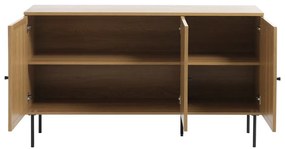 Niska komoda w dekorze dębu w naturalnym kolorze 140x80 cm Pensacola – Unique Furniture