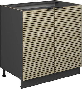 Szafka pod zlew panel dębowy 80x51.6x82 fame-line