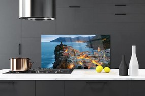 Panel Szklany do Kuchni Port U Stóp Majestatycznych Gór