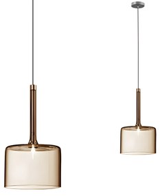 Lampa Sufitowa Wisząca Szklany Klosz APP1698-1CP AMBER A