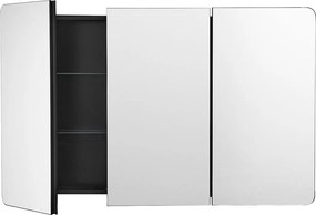 Apteczka, SucceBuy Apteczka, 65 x 102 cm, do Łazienki z Lustrem, Regulowanymi Półkami, Opcjami do Zabudowy i Montażu Ściennego