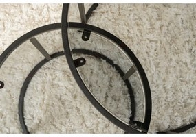 Zestaw stolików konferencyjnych Aurum Black and Grey 60 cm, 2 szt.