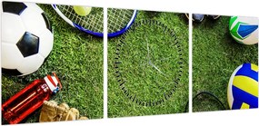Obraz - Sport (z zegarem) (90x30 cm)