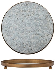 Szklana taca dekoracyjna ø 35 cm Glacier – Bloomingville
