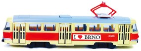 Rappa Tramwaj, który ogłasza przystanki w językuczeskim BRNO, 28 cm