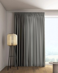 Zasłona na taśmie marszczącej 1 szt. kolor szary